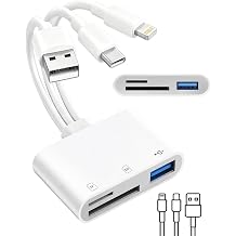 3 in 1 Lightning & USB C&USB-A 3.0 Memory SD Card Reader for iPhone