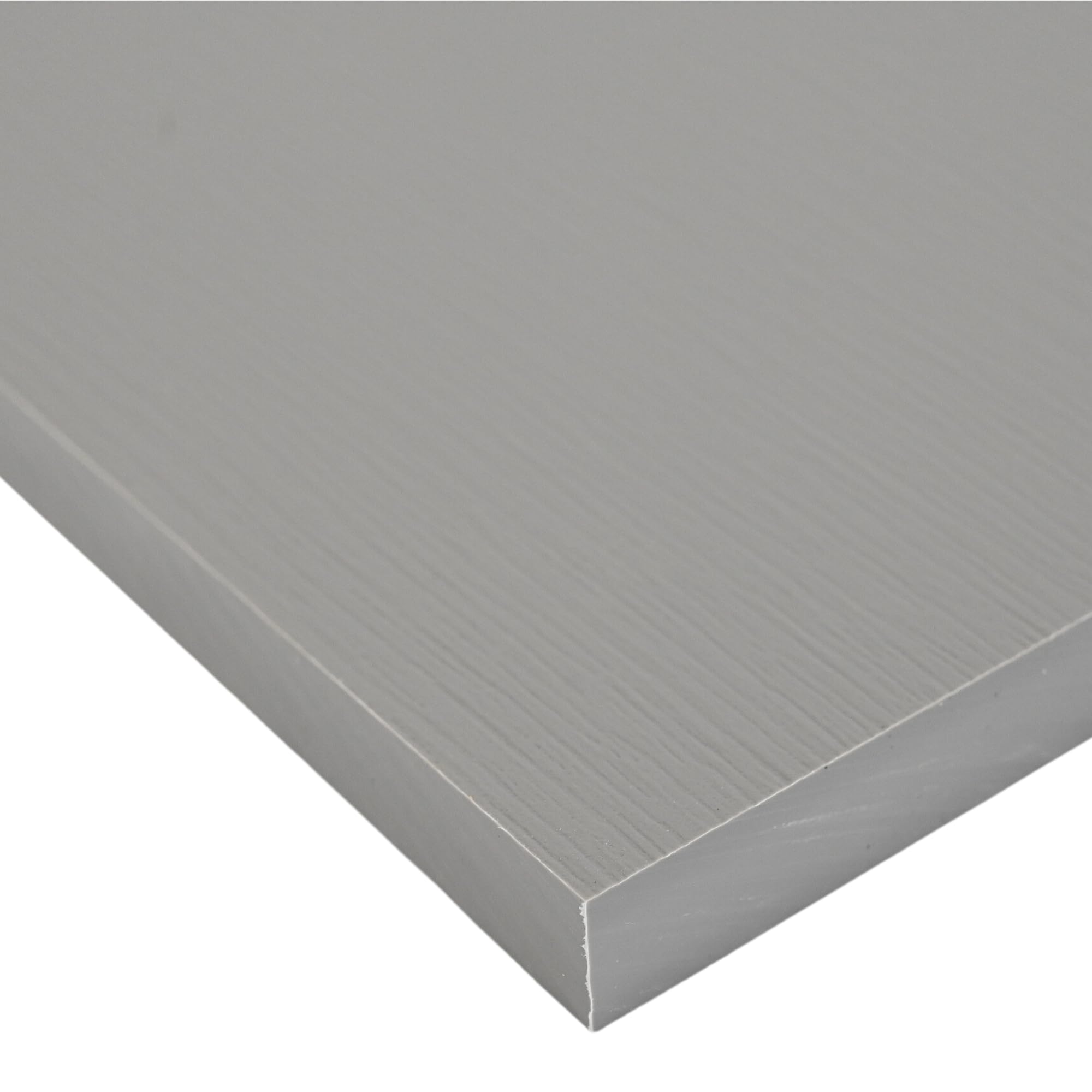 BuyPlastic King Starboard WG Sheet - Slate Gray, 1/2" x 24" x 36" - HDPE Wood Grain Plastic Board Panel for Outdoor Furniture Cabinets & More