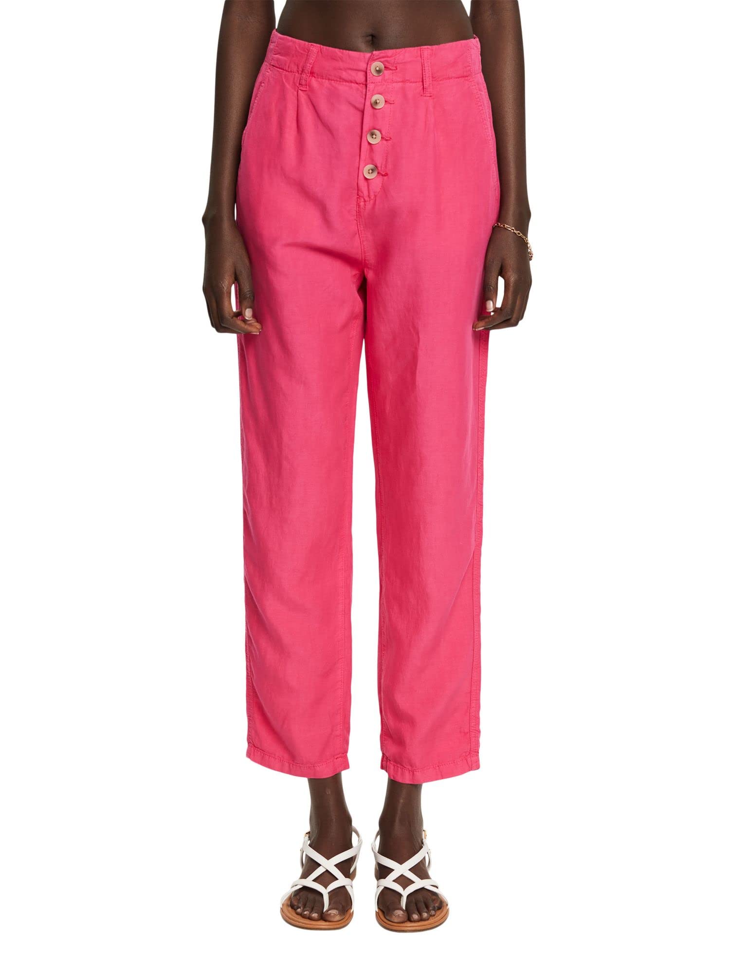 ESPRIT 042EE1B314, Pantaloni Donna, 110/OFF White, Regular