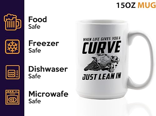 Miniatura 4 de Flairy Land Rider Coffee Mug 15oz White -A Person Who Believes That A Day - Sport Biker Motorbike Riding Hobby Racer Enthusiasm Off Road Activity