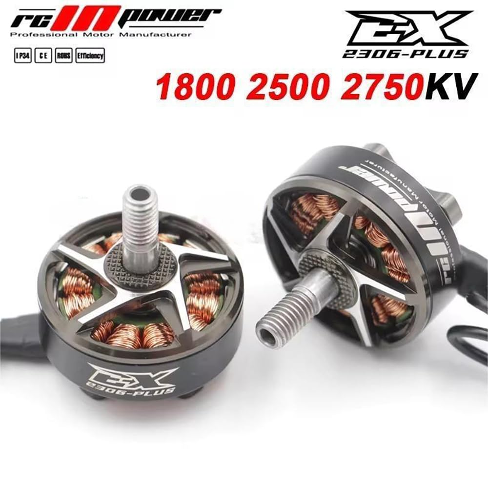 4 motori brushless EX2306 2306 Plus 1800KV 2500KV 2750KV per elica RC Quadcopter FPV Racing Drone fai da te (4 pezzi 2306 2750KV)