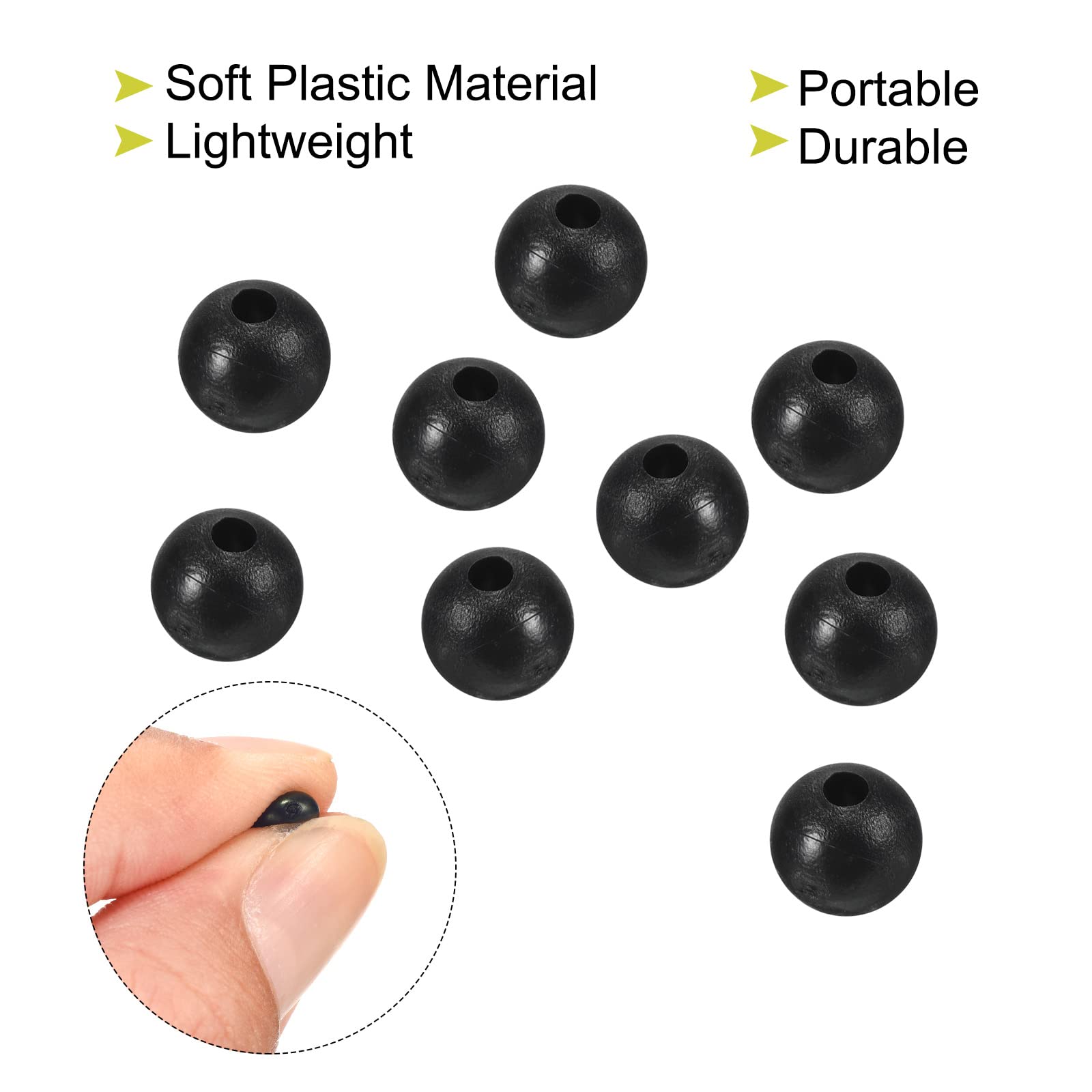 PATIKIL Angelperlen Set - 100 Stück Mit Aufbewahrungsbox Für Köder Und Rigs