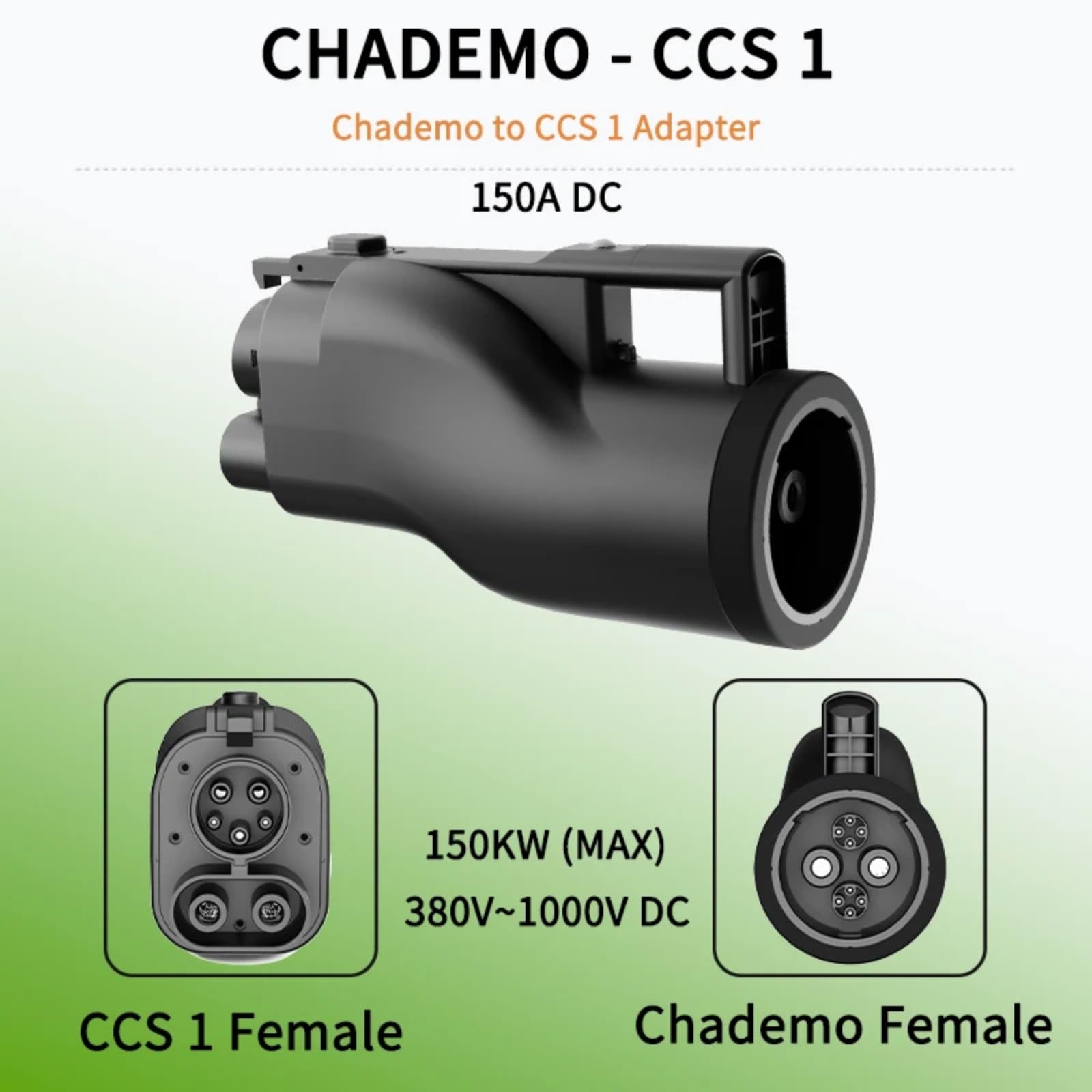 250A DC Chademo to S1 S2 to GBT150A GB/T to NACS EV Ladegerät Auto Adapter | S2 to Chademoo; 250A