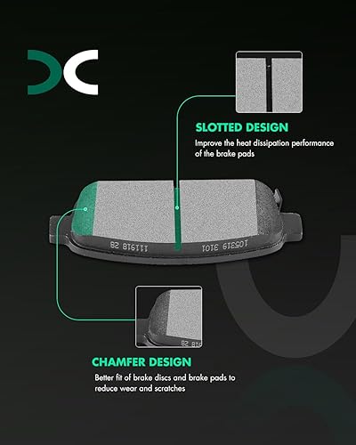 Miniatura 2 de SCITOO D1468 Semi Metallic Brake Pads Kits Rear Fit For Buick CascadaEncoreVerano,For Chevrolet CruzeCruze LimitedOrlandoSonicTrax