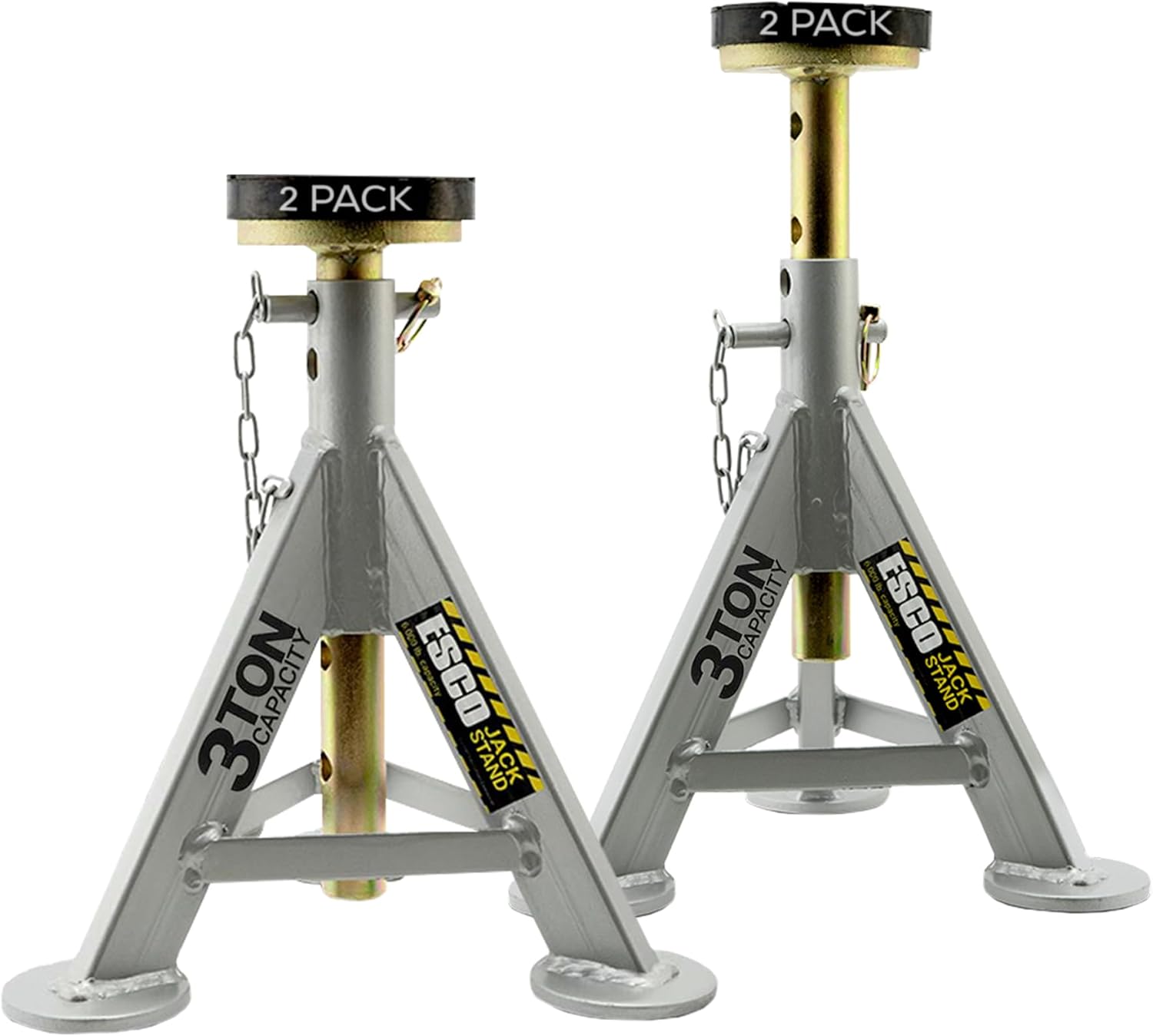 ESCO 3 Ton Performance Shorty Low Profile Jack Stands, 1 Pair