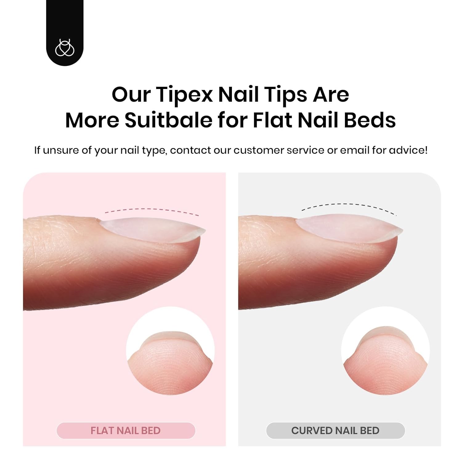 Beetles Tipex Instant Apex Nail Tips Coffin Long 16 Sizes 512 Pcs Pre-Etched Pre-Building Strong Thick Acrylic Tips