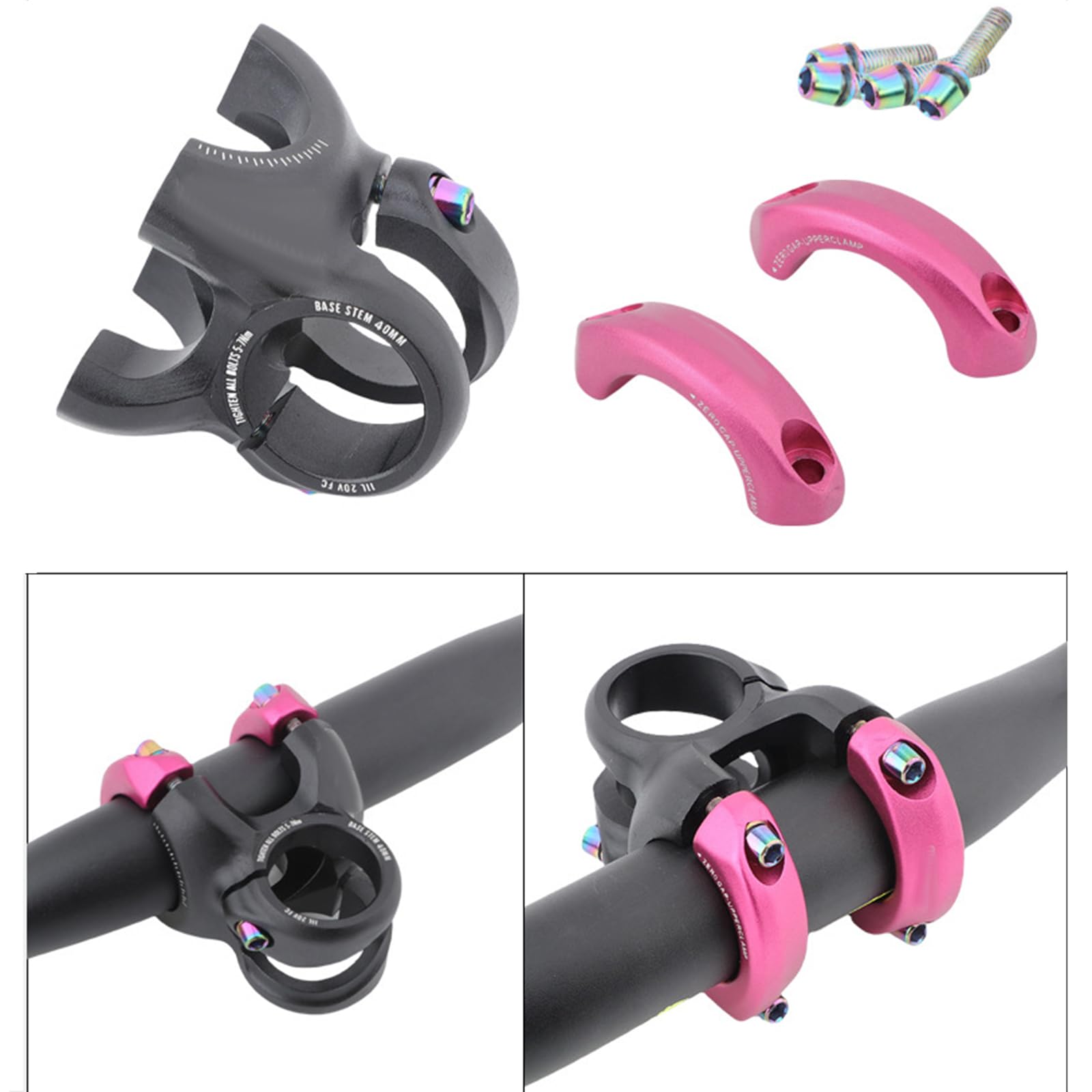 Attacco manubrio corto in lega di alluminio per mountain bike biciclette bilanciate accessori per ciclismo