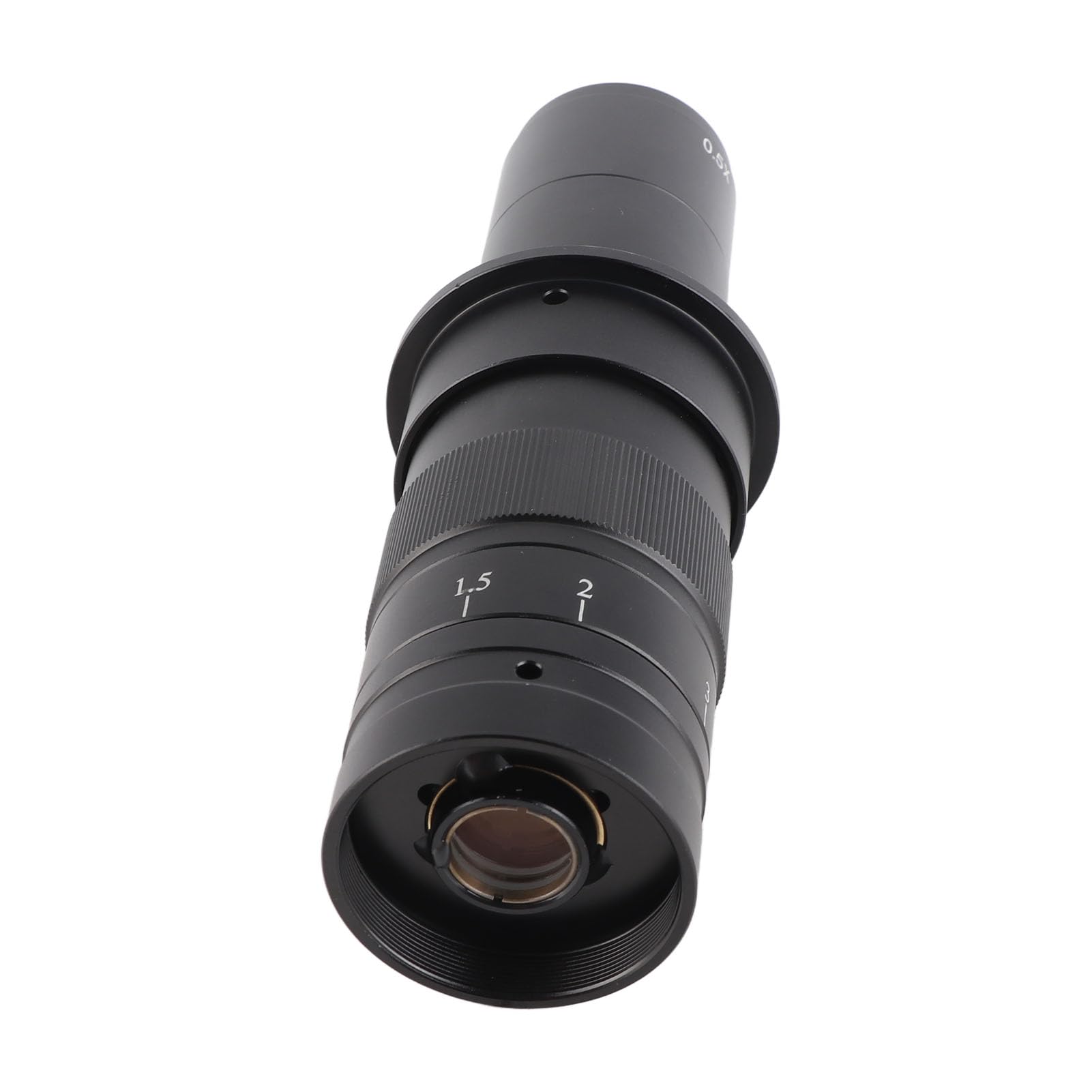 Haofy Hochauflösendes Monokularobjektiv mit 180-fachem Zoom für Industrielle VGA-USB-Videomikroskopkamera, Elektronische Inspektion, Schmuckinspektion, für Robustes