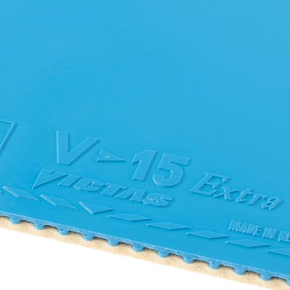 Victoras 020461 Table Tennis Rubber V>15 Extra High Energy Tension Back Soft Red/Black/Blue