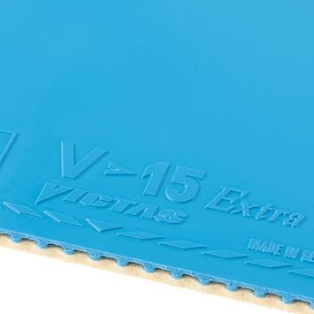 Victoras 020461 Table Tennis Rubber V>15 Extra High Energy Tension Back Soft Red/Black/Blue