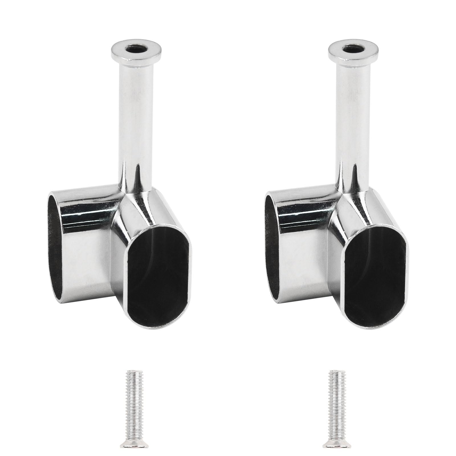 INCREWAY Lot De 2 Supports Tringle Placard Angle 90° Robuste - Argenté Pour Penderie Et Armoire