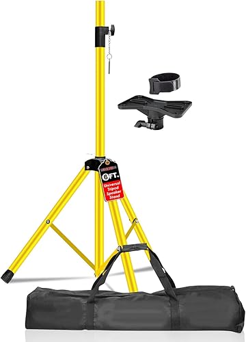 Miniatura 10 de 5 Core Soporte de altavoz ajustable de 40 a 71 pulgadas PA DJ trípode soporte de montaje resistente con inserto de 1.378 in 132 libras de capacidad