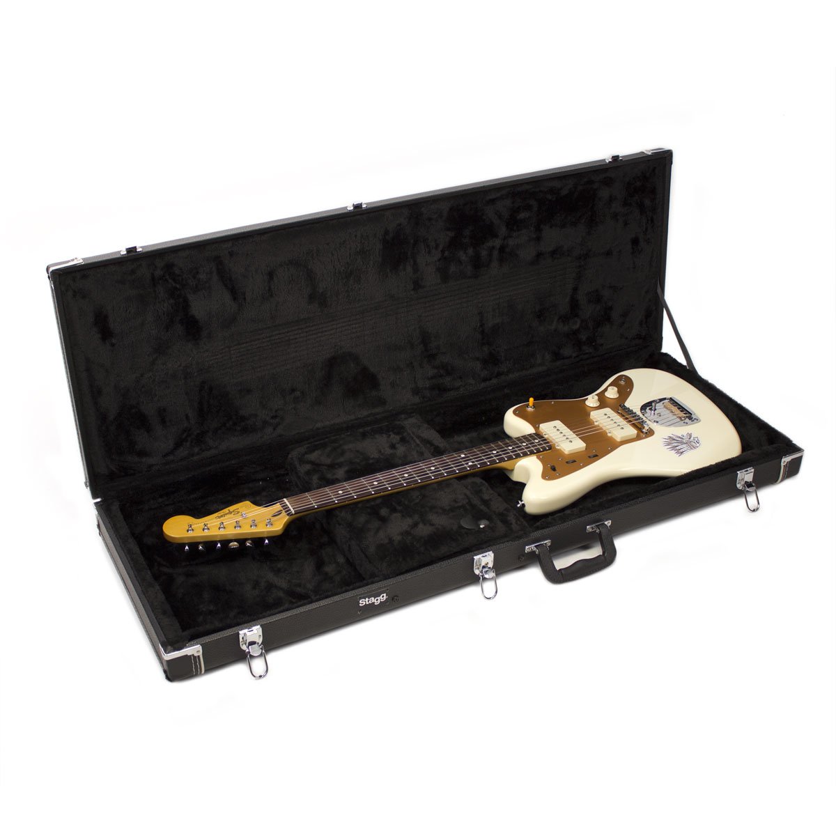 Stagg 14134-Custodia rigida per chitarra elettrica, H300/X