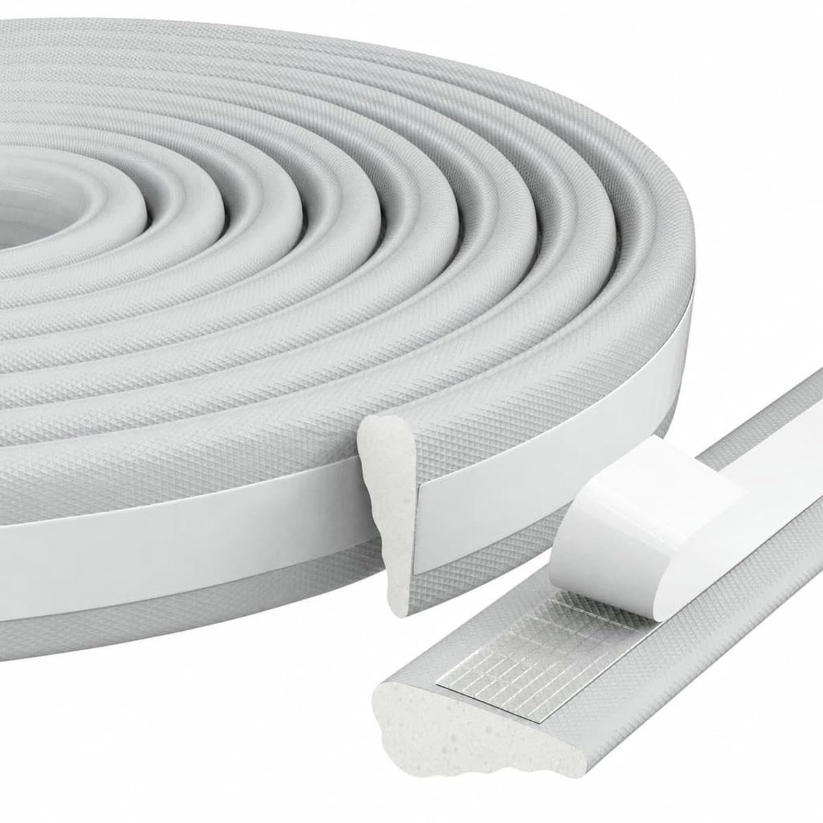 Door and Window Sealing Strip Sound Insulation self-Adhesive Filling Winter Warm Weather Strip self-Adhesive Foam Sealing strip-gray-5M