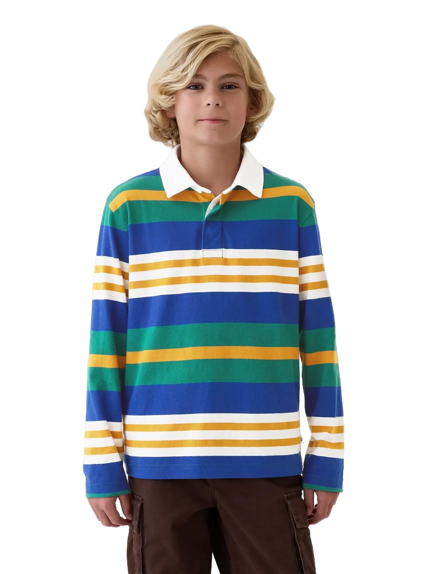 

                                                    GAP Boys Long Sleeve Flannel Button-Down Shirt Adm