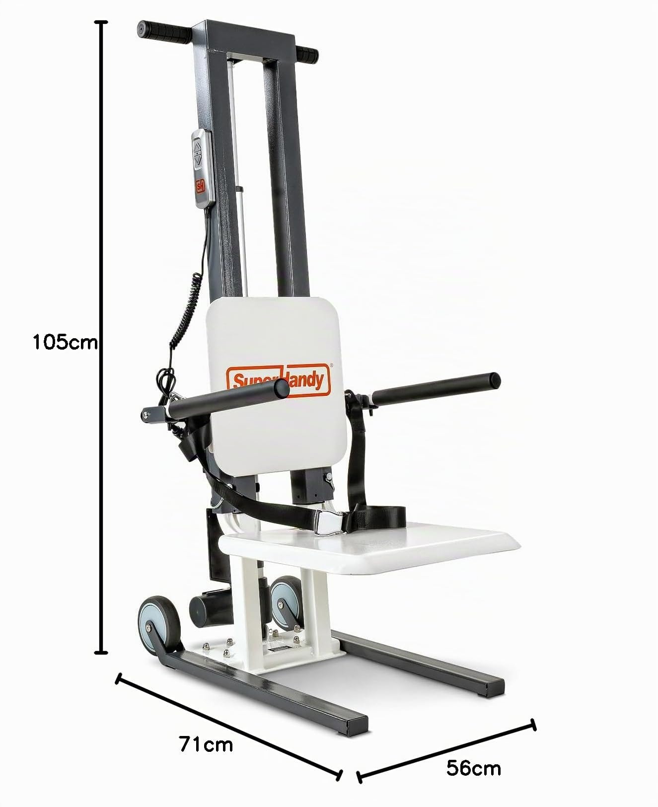SuperHandy GoRise - Elevador eléctrico de suelo a pie, capacidad de 500 libras, asistencia de pie, portátil, ajustable, ergonómico, fácil almacenamiento, pendiente de patente (FS (elevación de piso))