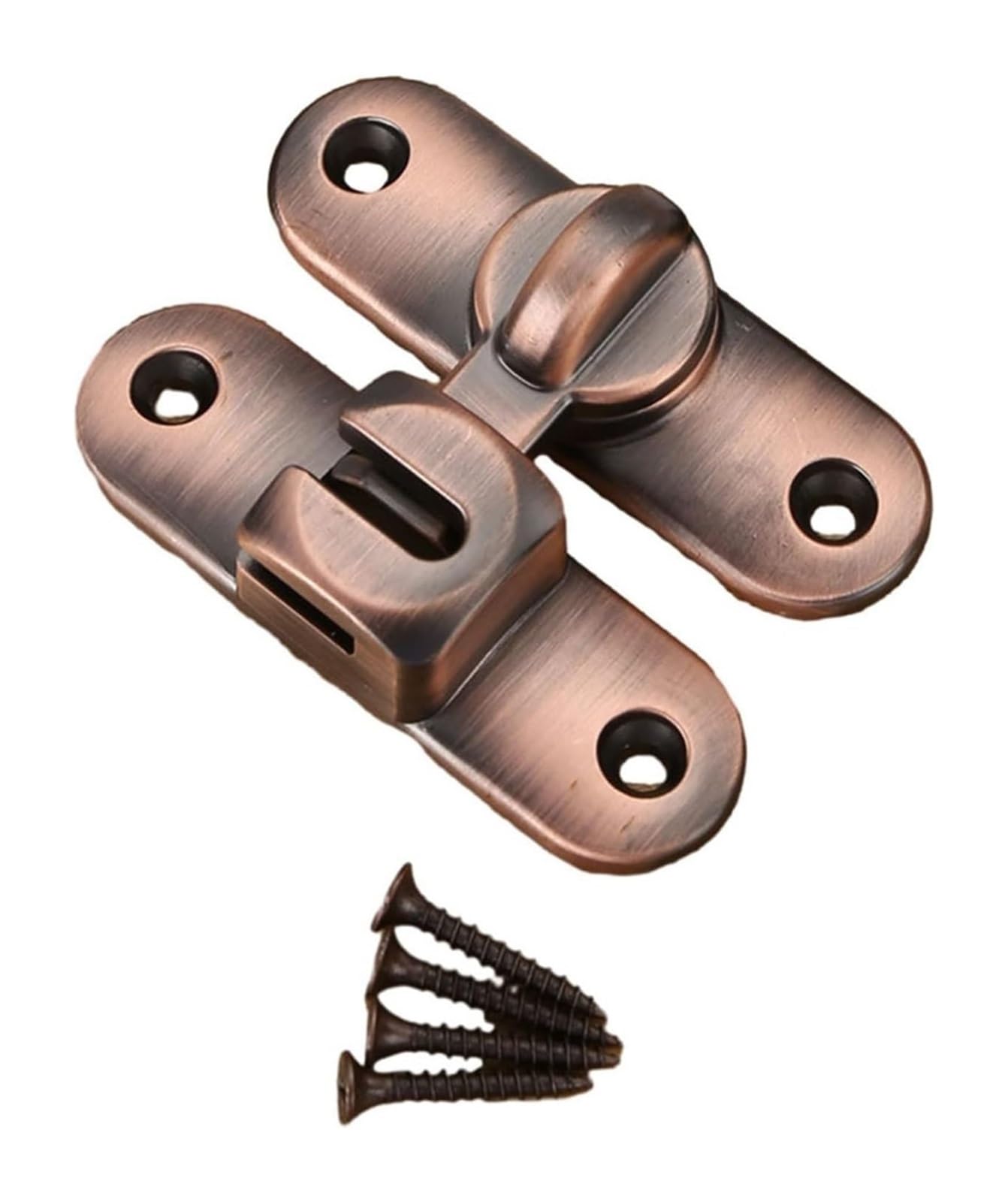 Door Lock Bolt, Barn Door Slide Gate Latch Zinc Alloy Hasp Pin Multicolor(Red Bronze)