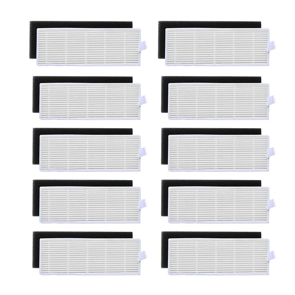 GENTERUN Replacement Sponge + Filters ，Compatible For ILIFE， A4 A4S A6 Dust Collection Filter(10pcs)