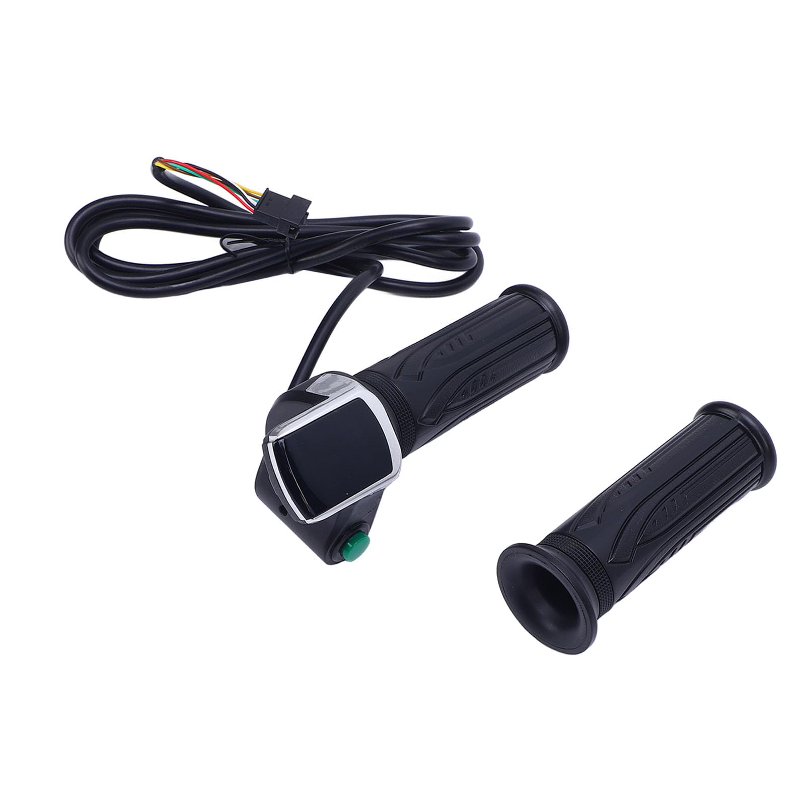 Poignée d'accélérateur pour vélo électrique 36 V avec Affichage de la Batterie Contrôle de Vitesse Sensible Performance Stable Ajustement Universel pour Guidon de 22,2 mm