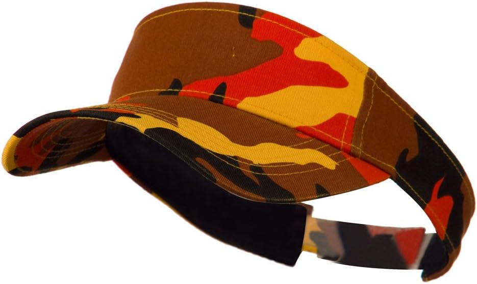 Magic Camouflage Sports Visor - Orange OSFM