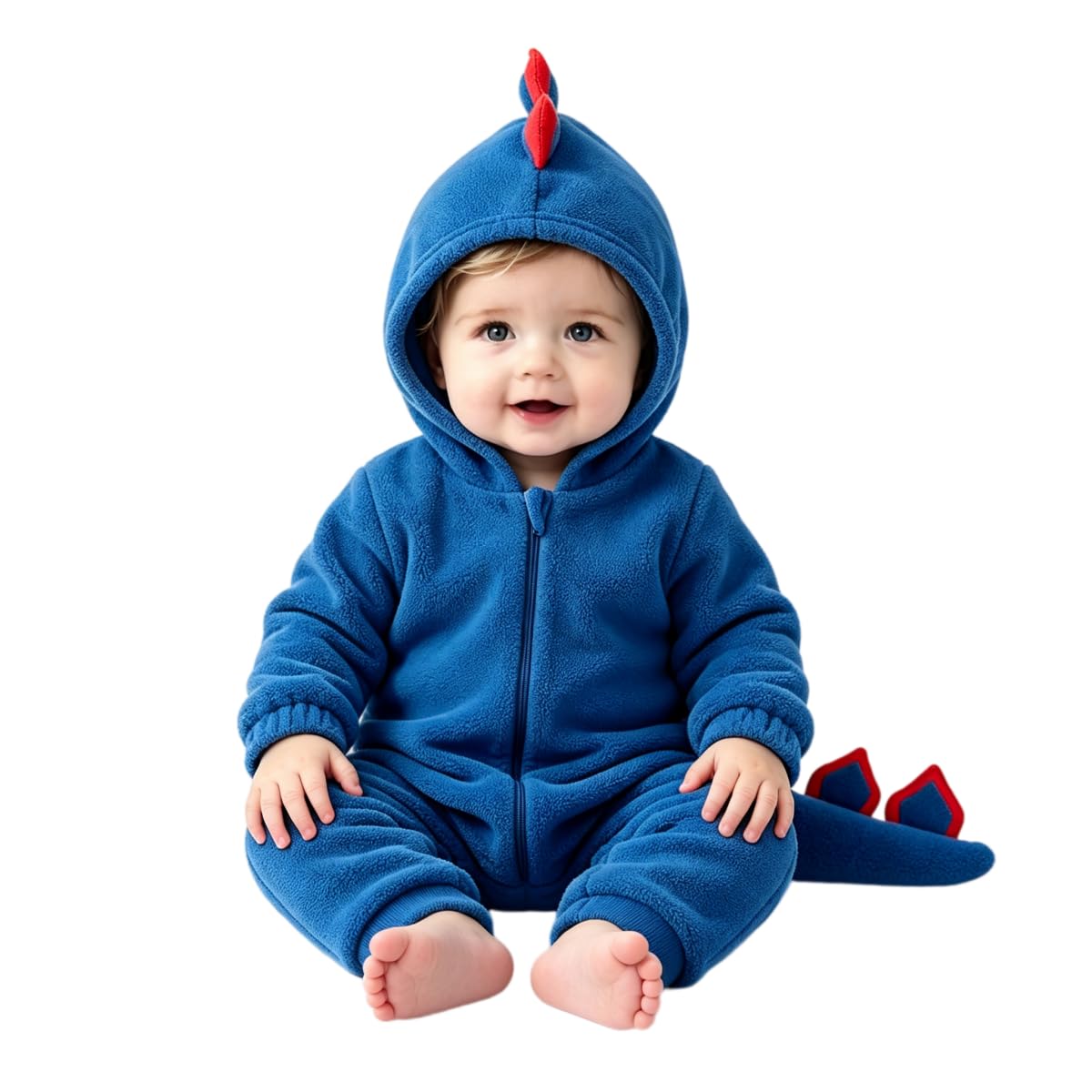 Faonotro Baby Boy Clothes Halloween Costume Hooded Zip Romper Baby Outfit