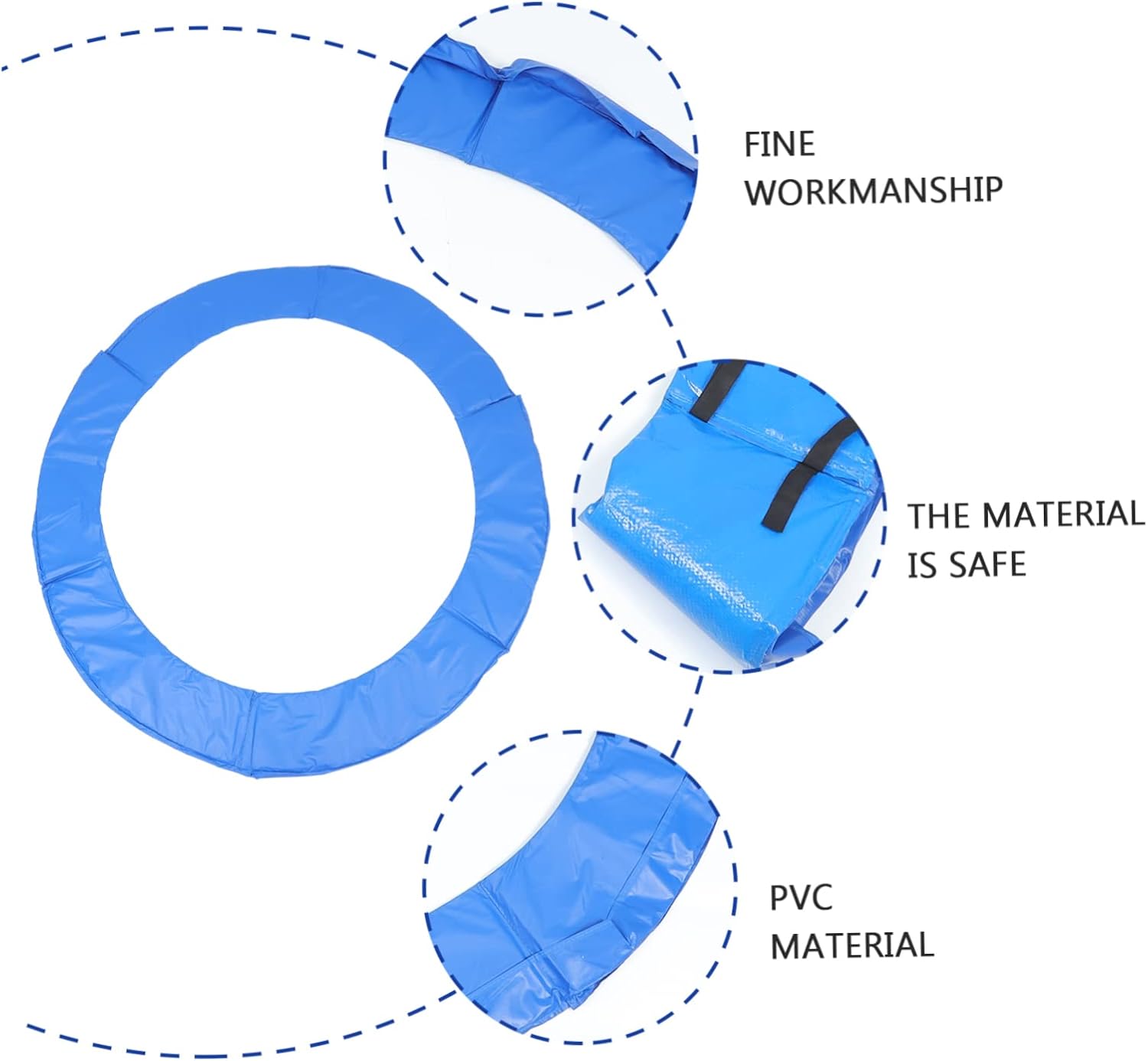 Trampoline Exercise Protective Cover Trampoline Mat Round Boys and Girls Indoor Safety