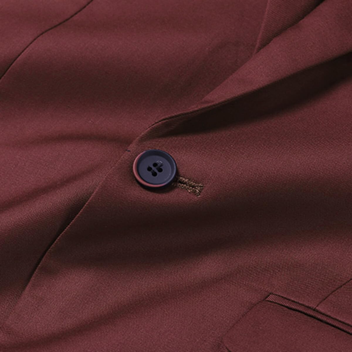 Allthemen Blazer pour Homme avec Fente Arrière à Un Bouton Veste de Costume d'affaires Couleur Unie