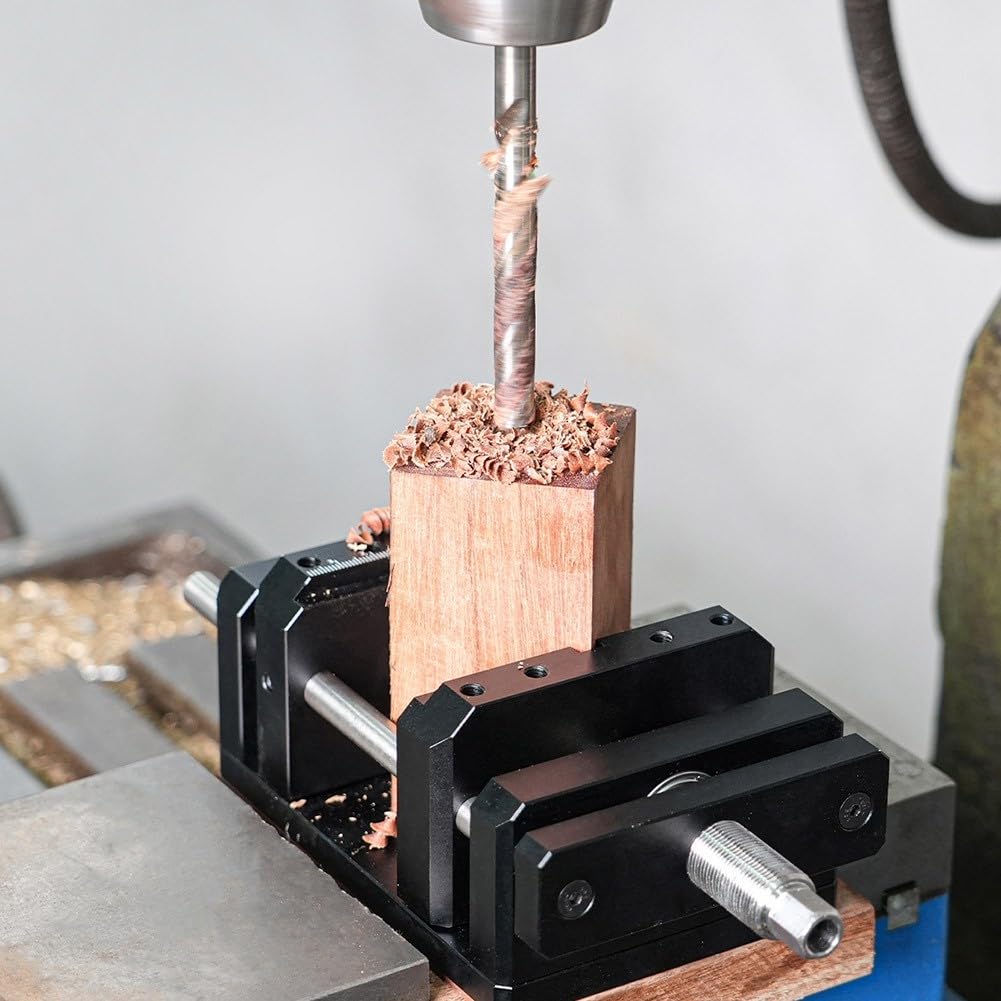 Prensa de carpintería autocentrante para taladro de aluminio CNC, tornillo de banco pequeño para perforar bricolaje