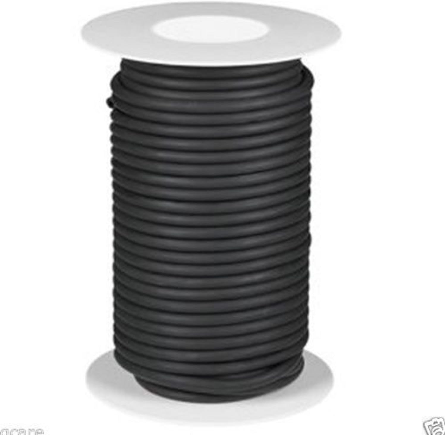 USA Premium Store 50 ft Black Rubber Latex Tubing 1/4 ID 1/