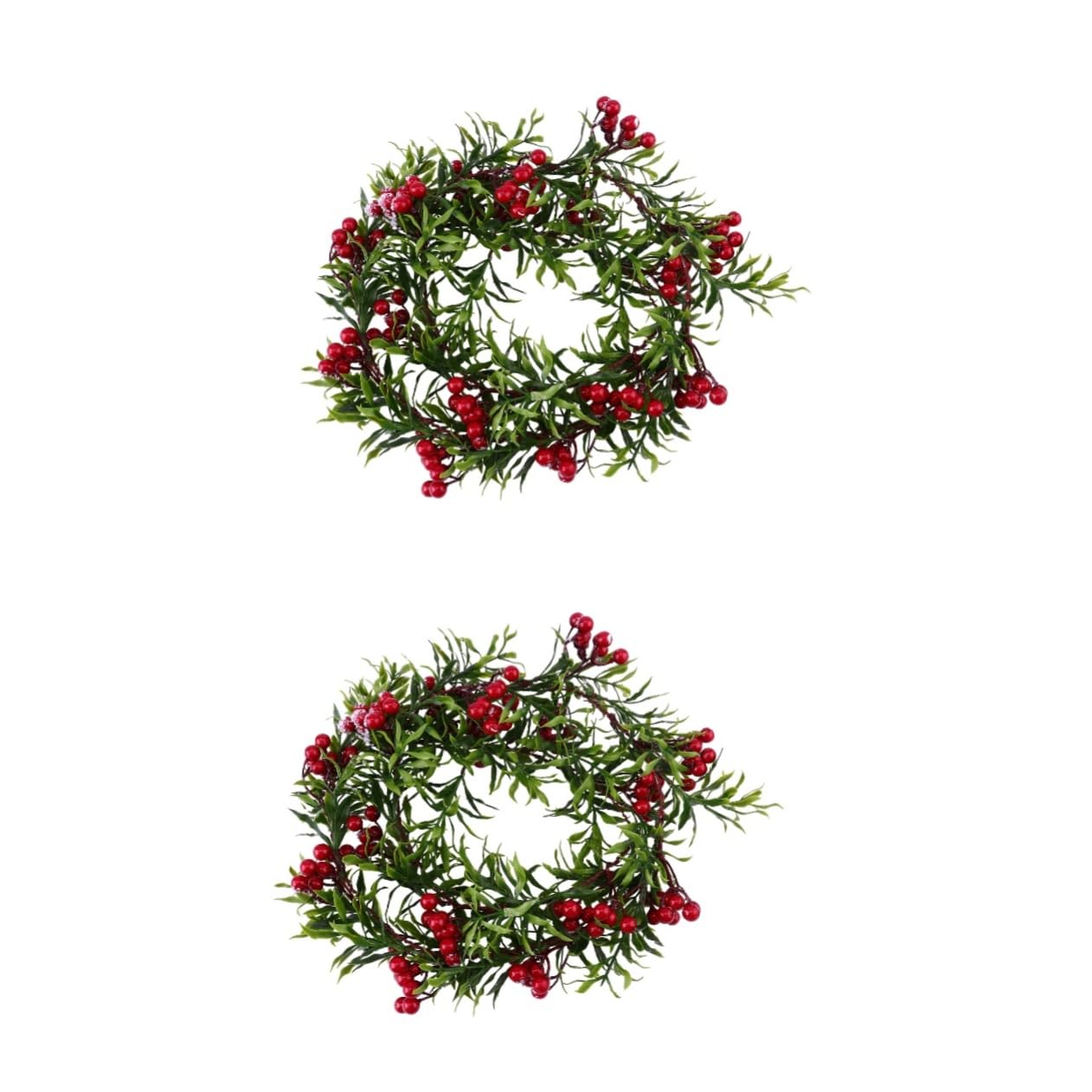 Cabilock 2piezas Adorno Navideño De Rattan Artificial Berries para Decoración De y para