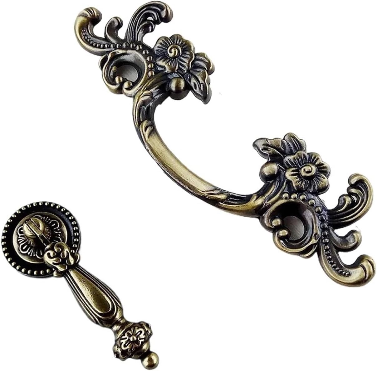 Handle for Furniture Hardware Kitchen Cabinets Door Drawer Wardrobe Cupboard Pulls Handle 2Pcs(Antique Bronze)