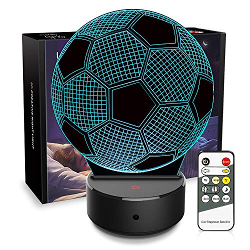 3D Lamp Soccer Gifts 3D Night Light Illusion Ball Lamp 7 Colors Changing