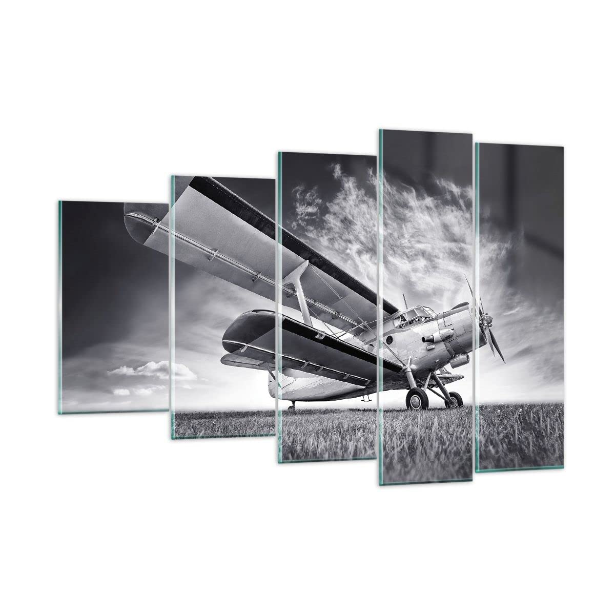 Vidrios Decorativos 150x100cm Cuadro Sobre Vidrio Moderno Gráfico Figuras Geométricas Círculo Grande Cuadros Pared Tríptico Decoracion Salon Impresión En Cristal Wall Art Prints GEA150x100-0599