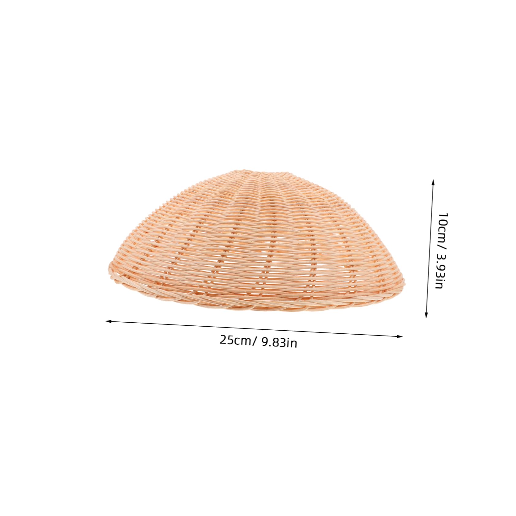 SHINEOFI 2 Pezzi paralume lampadario in rattan arredamento paralume ombra della lampadina decorativo da soffitto lampada da tavolo da pranzo rustico paralumi per hotel