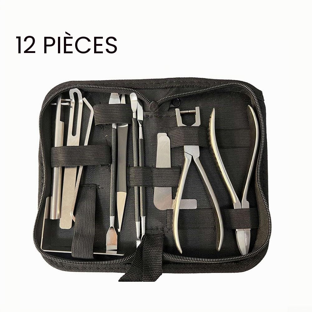 Kit d'outils de réparation de saxophone en acier inoxydable, parfait pour saxophone, clarinette et autres instruments à vent, durable et fiable 12 pièces