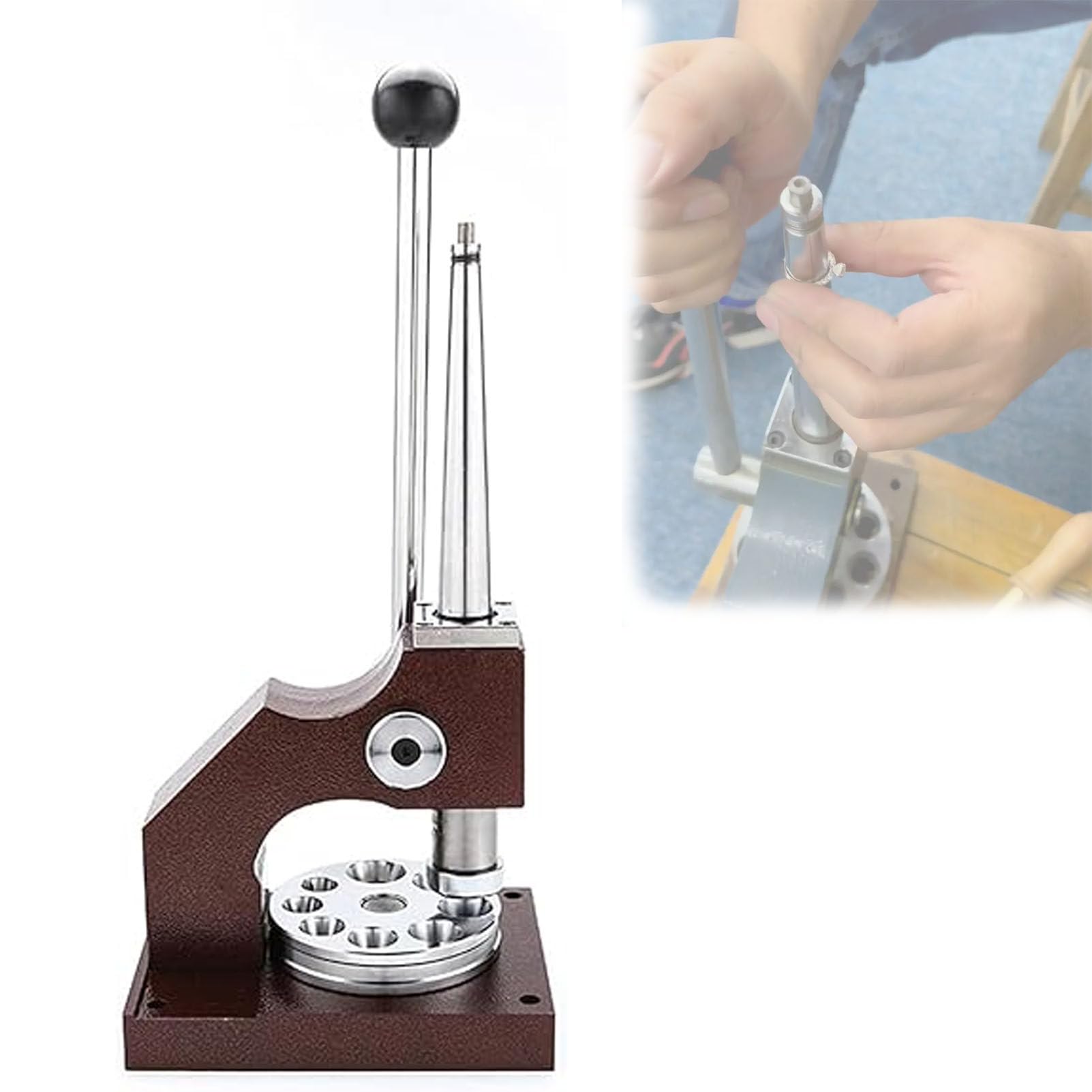 Ajustador de tamaño de anillos, ampliador de anillos de banco para reparación de joyas, tamaño 12-33, herramienta profesional para tiendas y bricolaje