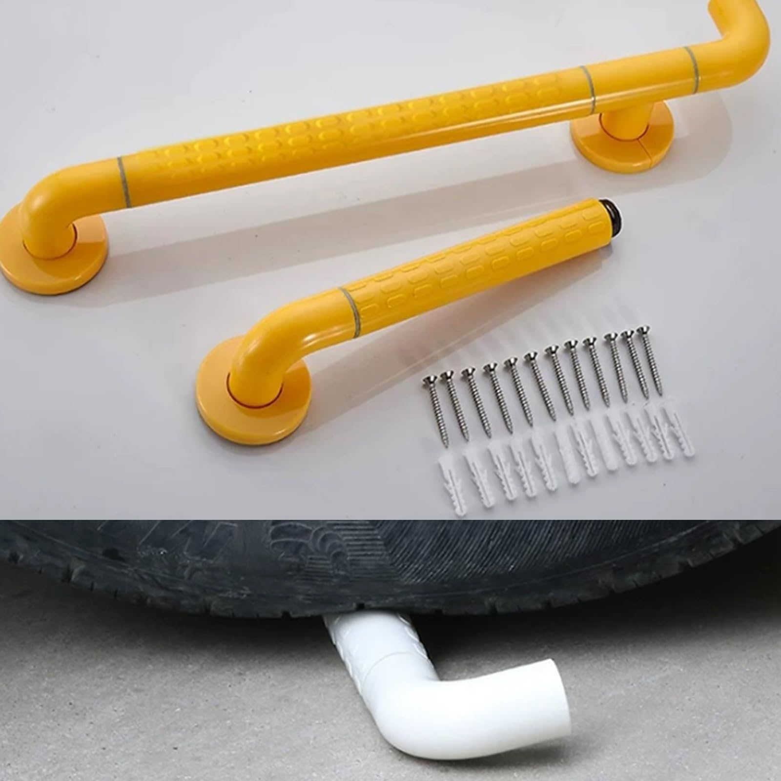 Maniglione Di Sicurezza per Doccia In Acciaio Inox, Supporto per Anziani, Disabili E Donne In Gravidanza; Maniglia Di Sostegno A Parete per WC E Vasca Da Bagno.(50 * 70cm)