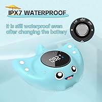 Vista 6 de Termómetro de baño para bebé, termómetro de seguridad para bañera BabyElf - Juguete de baño flotante para bebé - Nueva alerta visual silenciosa