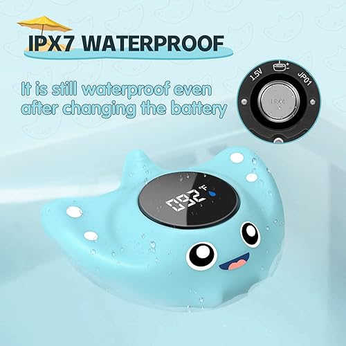 Miniatura 6 de Termómetro de baño para bebé, termómetro de seguridad para bañera BabyElf - Juguete de baño flotante para bebé - Nueva alerta visual silenciosa