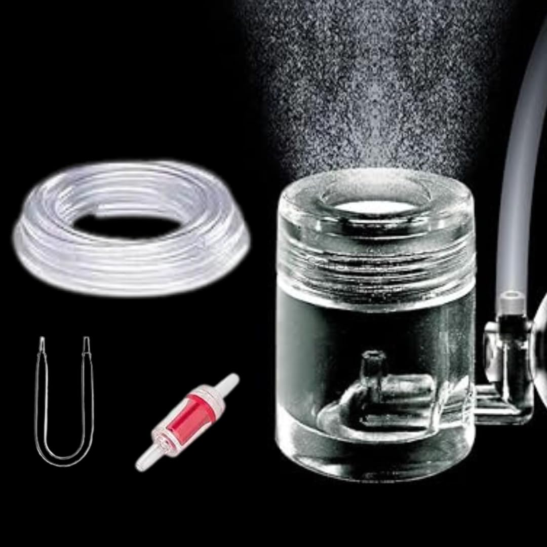 Premier Plants Aquarium CO2 Diffuser 2 in 1 with Integrated Bubble Counter for 60 CM Tank Above with a 3 Meter Co2 Tube, U Bend, Non Return Check Valve (V-AP018-L) Large (B0DDV335YV) Amazon Price History, Amazon Price Tracker