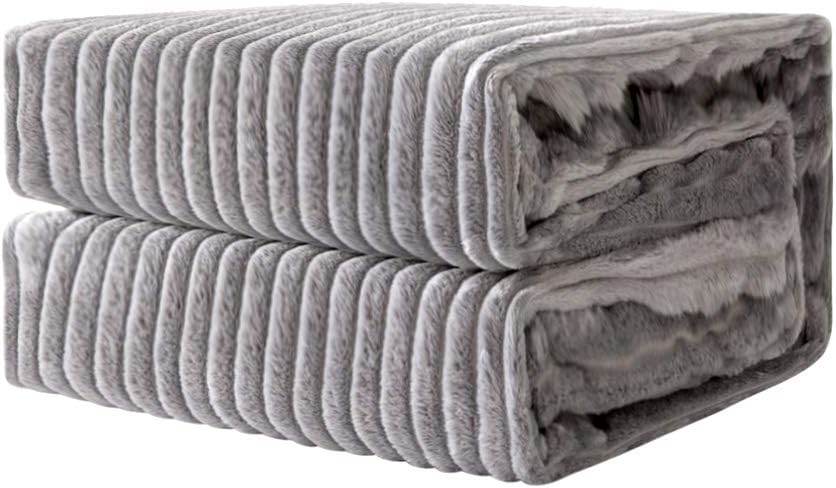 Flanell Kuscheldecke 180x220 Cm - Weich Mit Blumen Muster