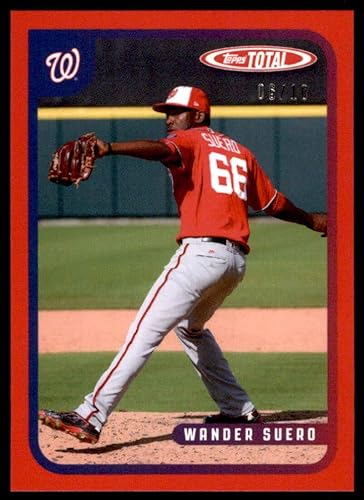 Baseball MLB 2020 Topps Total Red #686 Wander Suero 10 Nationals