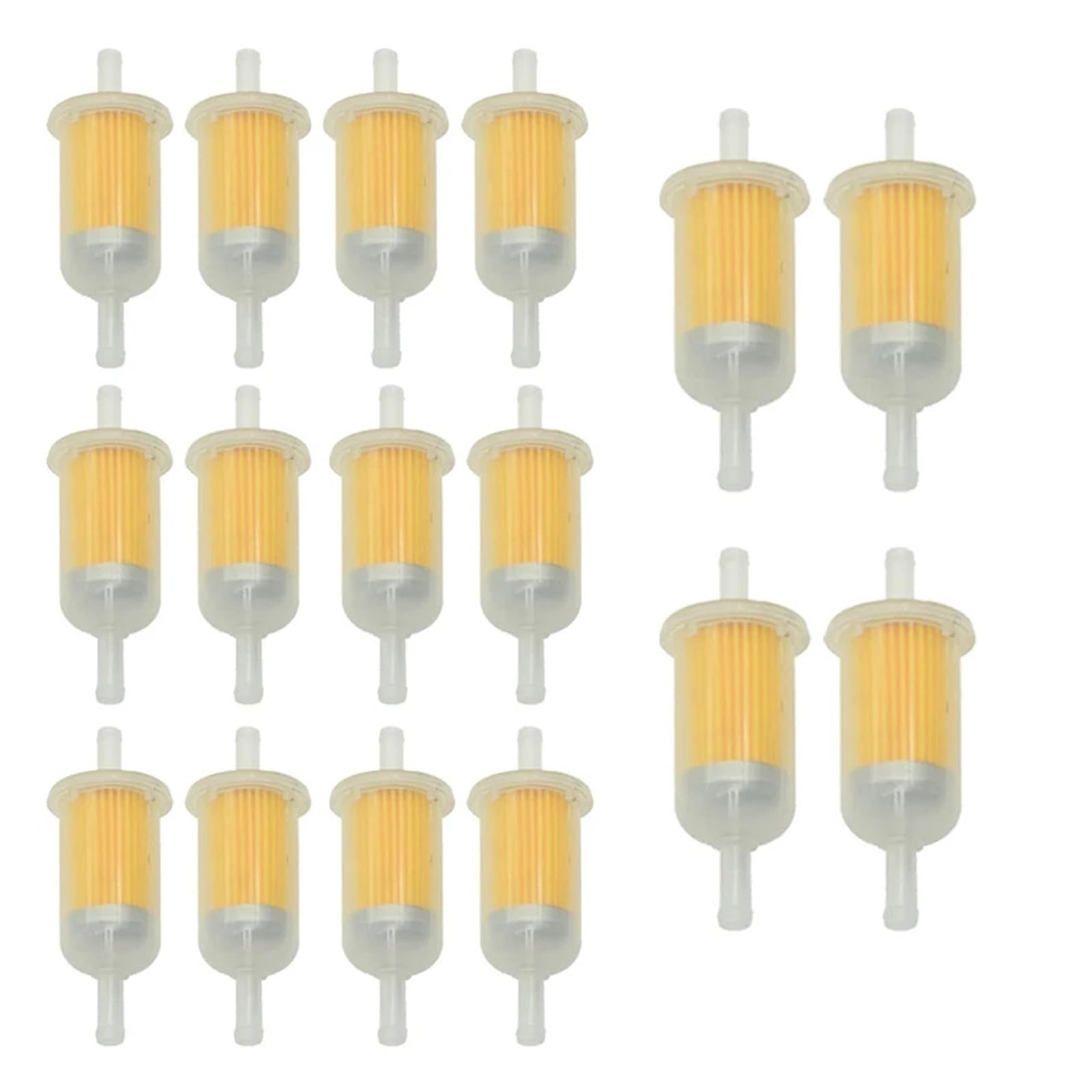 Tubo De Filtro De Aceite De Gasolina for Coche De 4-20 Piezas, Filtro De Combustible De Gas En Línea Universal De 6MM-8MM for Cortacésped De Motor Pequeño, Accesorios De Motocicleta(16Pcs)