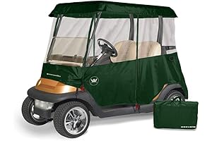 Happybuy Golf Cart Enclosure 86'', 4-Person Golf Cart Cover - Durable, Weather-Resistant Golf Car Cover