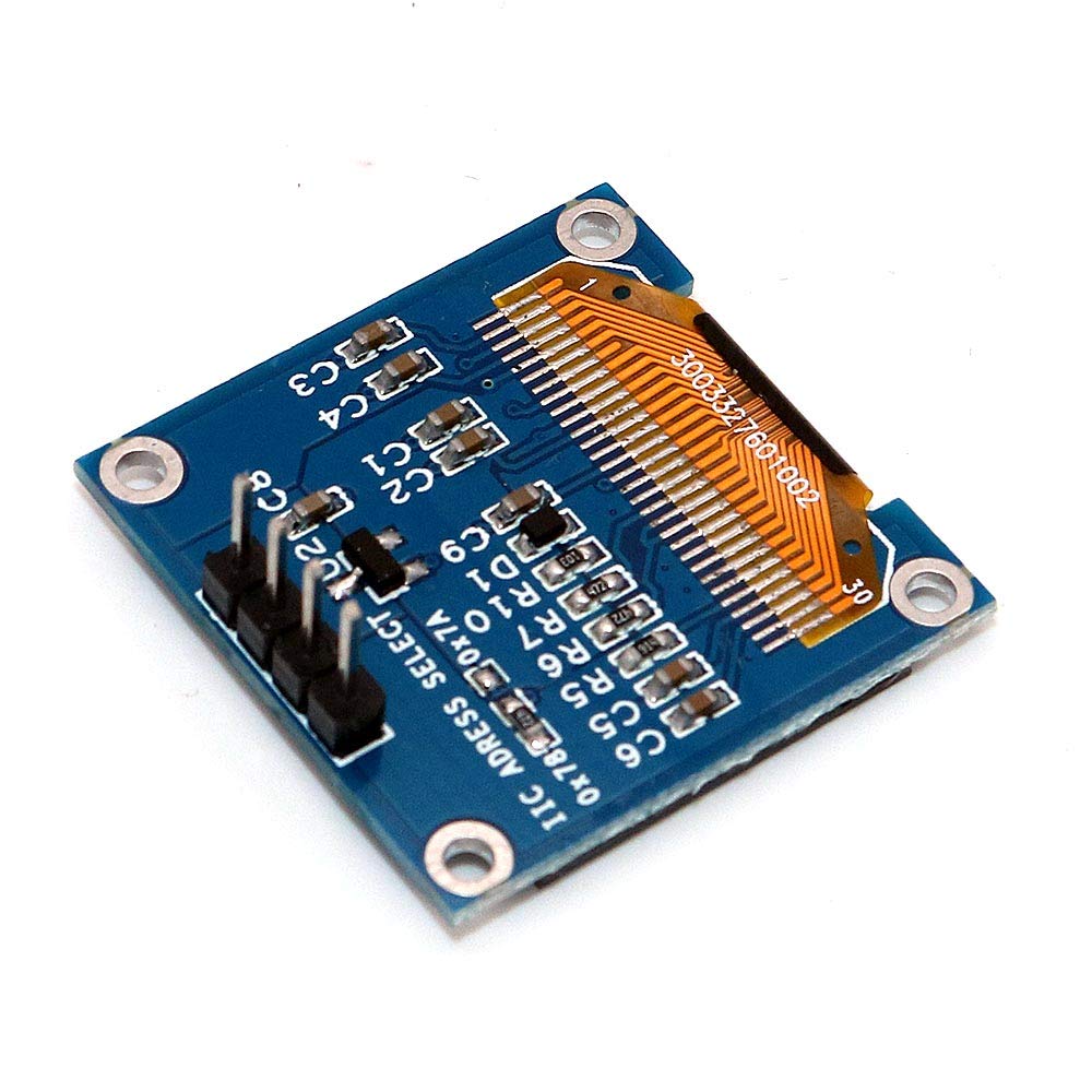 DollaTek 2Pcs 0.96"I2C IIC SPI Serial 128x64 OLED Display Tarjeta de módulo con encabezados para Fuente Arduino - Azul