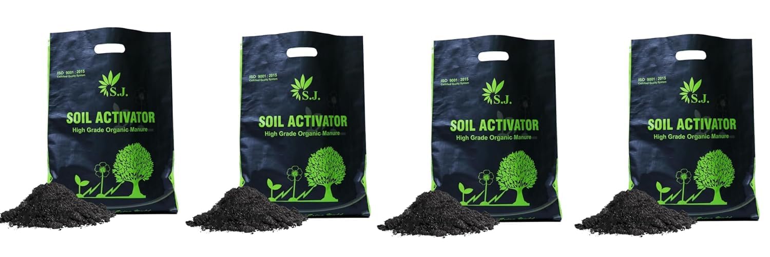 SJ Organics Soil Activator Organic Manure 20 KG Home gardening pack Organic Manure for Plants(PACK OF 4) I LABORATORY TESTED GOVT LICENSED ORGANIC MANURE AND BIOFERTILLIZER FOR GARDEN AND LAWNS I (B0CZ6XDHMP) Amazon Price History, Amazon Price Tracker