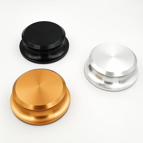 Miniatura 5 de Estabilizador de peso de récord, tocadiscos y discos de vinilo, estabilizador de vinilo premium para un sonido superior (negro)