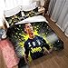 Meet Football Cristiano Ronaldo Literie Housse De Couette Et Taie d'oreiller, pour Enfants Adultes Lit Double Simple Multicolore, Hypoallergénique (Style 04,140x200cm(1.2MBed))