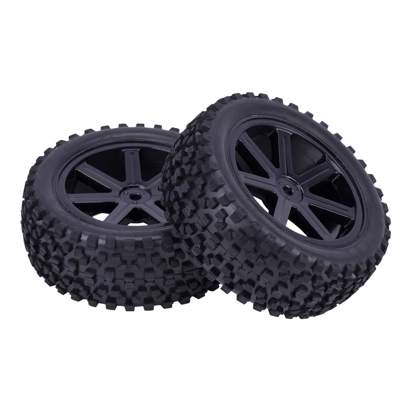 Juego NeumáTicos Ruedas RC para Wltoys para Redcat para HPI para HSP para Tamiya Juego Ruedas Neumáticos Delanteros Traseros 4 Piezas Bujes Hexagonales 12Mm Piezas Mejora para Buggy RC 1/10