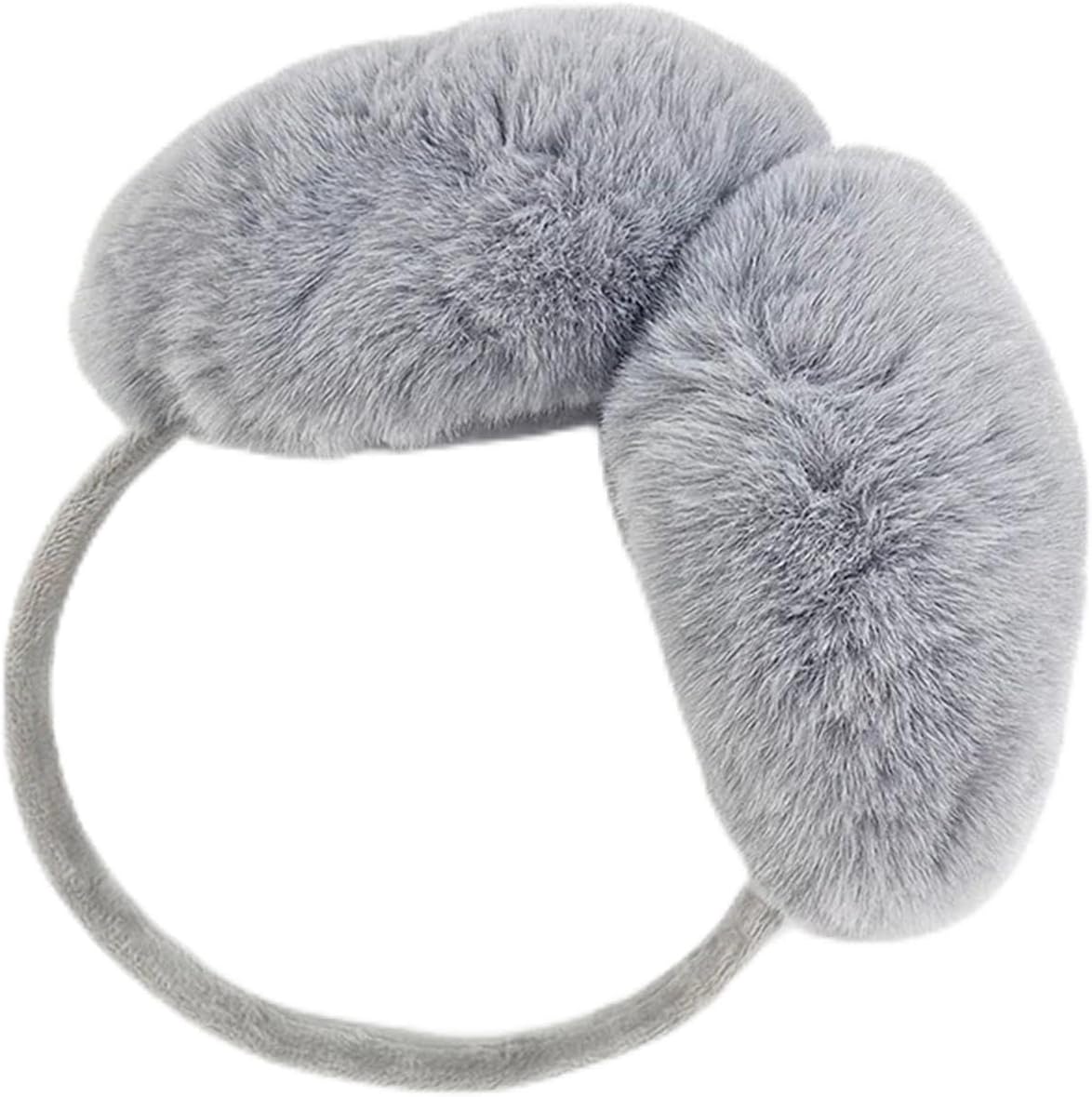 Earmuffs 2 PCS Solid Soft Plush Ear Keep Warmer Winter Earmuffs Fashion Outdoor Earflap